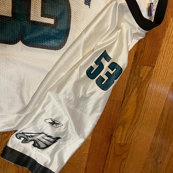 Vintage Reebok White Philadelphia Eagles Hugh Douglas Throwback Football Jersey - Picture 5 of 5